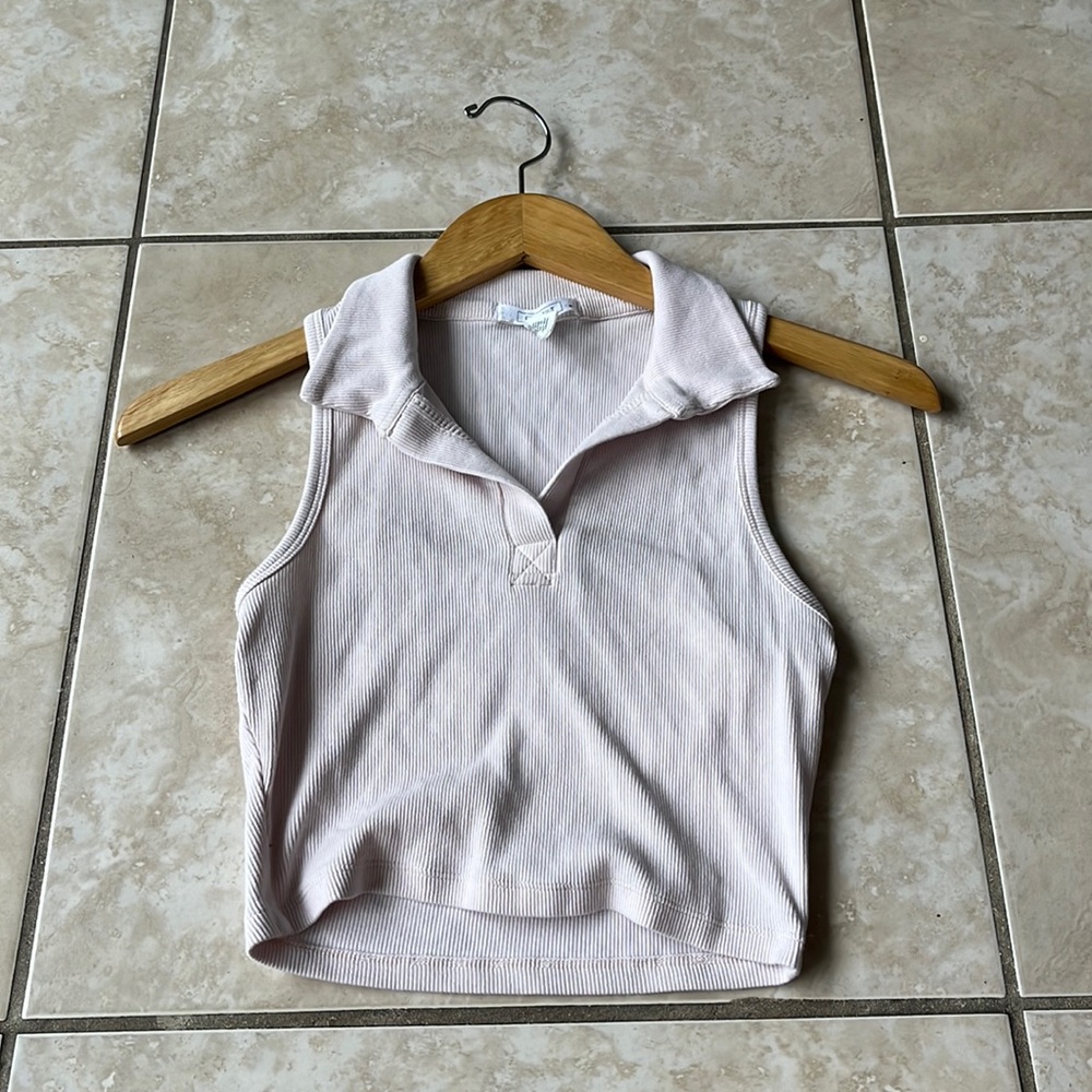 Pink cropped Tank Top